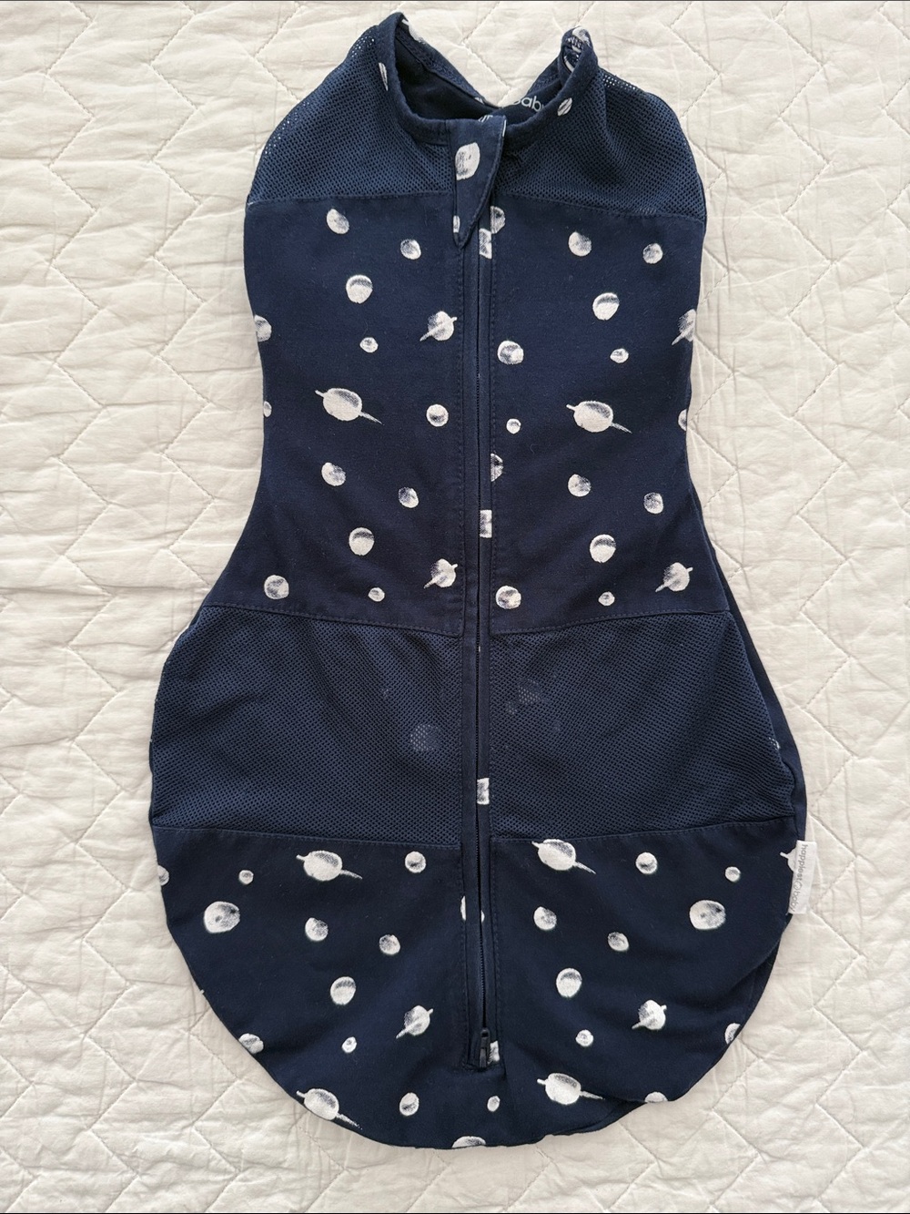 Happiest Baby Sleepea 5-Second Swaddle Small 0-2M 5-12 lb Organic Cotton EUC